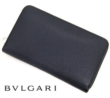 BVLGARI　ブルガリ　36933 ブルガリ・ブルガリ　小銭入れ付　ラウンドファスナー長財布　ブラック　BLACK【送料無料】