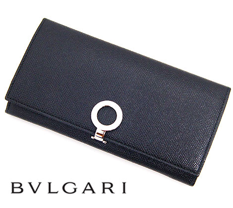 ブルガリ 財布（レディース） BVLGARI　ブルガリ　30412 ブルガリ・ブルガリ　小銭入れ付　長財布　ブラック　BLACK【送料無料】