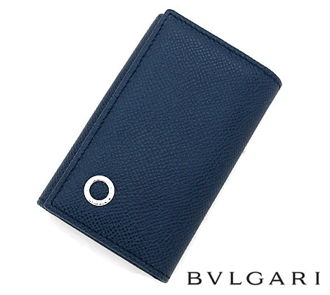 ブルガリ キーケース BVLGARI　ブルガリ　39318 BB Manブルガリ・ブルガリ　キーホルダー　スモール　6連キーケース　デニム サファイア Denim Sapphire【送料無料】