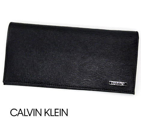 Calvin Klein　カルバンクライン　31CK190005　小銭入れ付　長財布　ブラック メンズ 男性用 ギフト プレゼント 【送料無料】