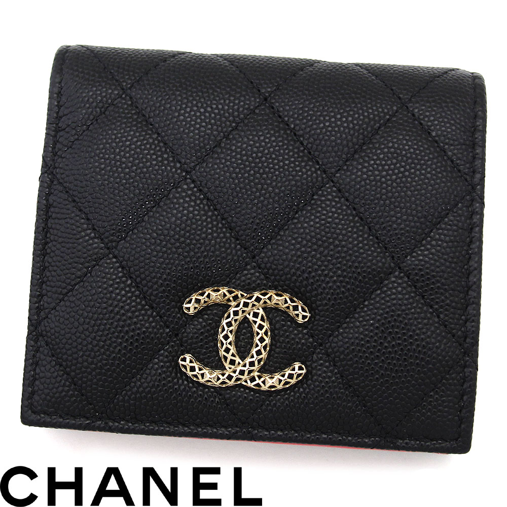 CHANEL 新作 二つ折り財布 本革レザー 上品 グレー赤 MATELASSE 楽天市場】財布 レディース 二つ折り 本革(ブランドシャネル