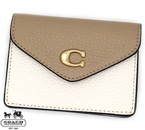 COACH　アウトレット コーチ　C6890 IMSUT　カラーブロック タミー カードケース　名刺入れ　トープxチョーク【送料無料】