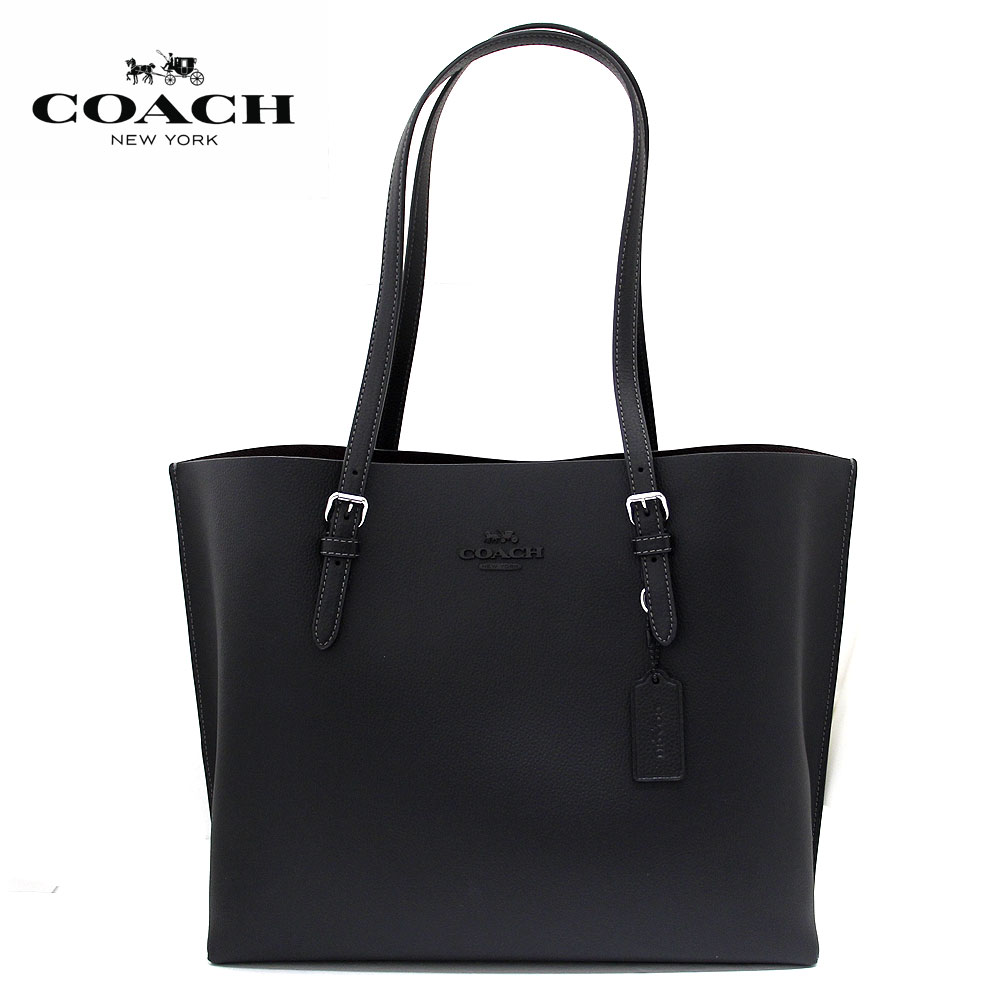 COACH コーチ アウトレット CV968 SV/BK モリー トートバッグ レザー ショルダーバッグ ブラック 新品 ラッピング不可 【送料無料】のサムネイル