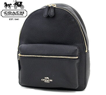 COACH　アウトレット　F28995 IMBLK　コーチ　ペブルド レザー ミニ　チャーリー　バックパック　リュックサック　ブラック【送料無料】