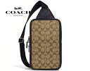 COACH アウトレット コーチ C9865 QBTUP サリバン パック・ブロックド シグネチャー キャンバス メンズ ボディバッグ ショルダーバッグ カーキ...