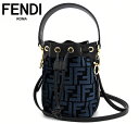 FENDI　フェンディ　8BS010 ALMK F0E2A　FFロゴ　ミニ モントレゾール　バケットバッグ ハンドバッグ ショルダーバッグ　レディース　ブルー 新品【送料無料】