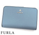 FURLA フルラ WP00314 HSF000 2495S CAMELIA カメリア コンパクトウォレット 小銭入れ付 二つ折り財布 ミディアム財布 セレスティアルブルー CELESTTIAL 【送料無料】