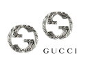 GUCCI グッチ 457109 J8400 0811 インターロッキングG シルバー ピアス スタッド アクセサリー 両耳用 ユニセックス 新品【送料無料】