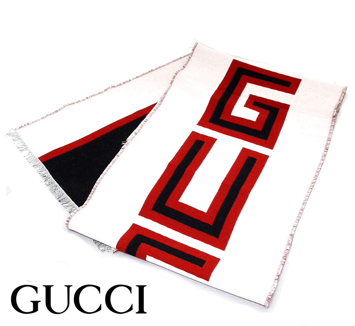 グッチ ストール GUCCI グッチ 553116 4G636 9260 ロゴ ウール×シルク マフラー ストール スカーフ マルチカラー ギフト プレゼント 新品 訳あり グッチショッパー付き 【送料無料】