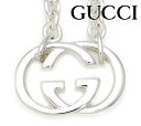 GUCCI グッチ 190489 J8400 8106 インターロッキングG ブリット BRITT ネックレス ペンダント アクセサリー シルバー メンズ レデ...