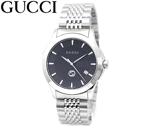 楽天ジュエリーセキネGUCCI　グッチ　YA1264106 Gタイムレス G-Timeless 腕時計 メンズ ウォッチ アナログ クォーツ シルバー ブラック文字盤 【送料無料】