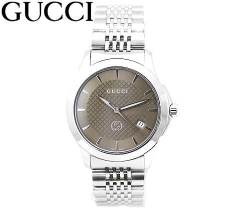 楽天ジュエリーセキネGUCCI　グッチ　YA1264107 Gタイムレス G-Timeless 腕時計 メンズ ウォッチ アナログ クォーツ シルバー ブラウン文字盤 【送料無料】