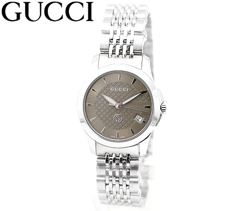 楽天ジュエリーセキネGUCCI　グッチ　YA1265007 Gタイムレス G-Timeless 腕時計 レディース ウォッチ アナログ クォーツ シルバー ブラウン文字盤 【送料無料】