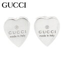 GUCCI グッチ 223990 J8400 8106 TRADEMARK ハート スタッドピアス アクセサリー シルバー レディース 両耳用 新品【送料無料】