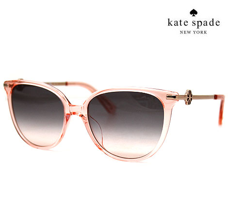 ケイト・スペード ニューヨーク サングラス レディース Kate Spade ケイトスペード KRISTINA/G/S 35JFF クリスティーナ レディース サングラス キャットアイ トランスペアレントピンク ピンクゴールド ファッション用グラス 正規品【送料無料】