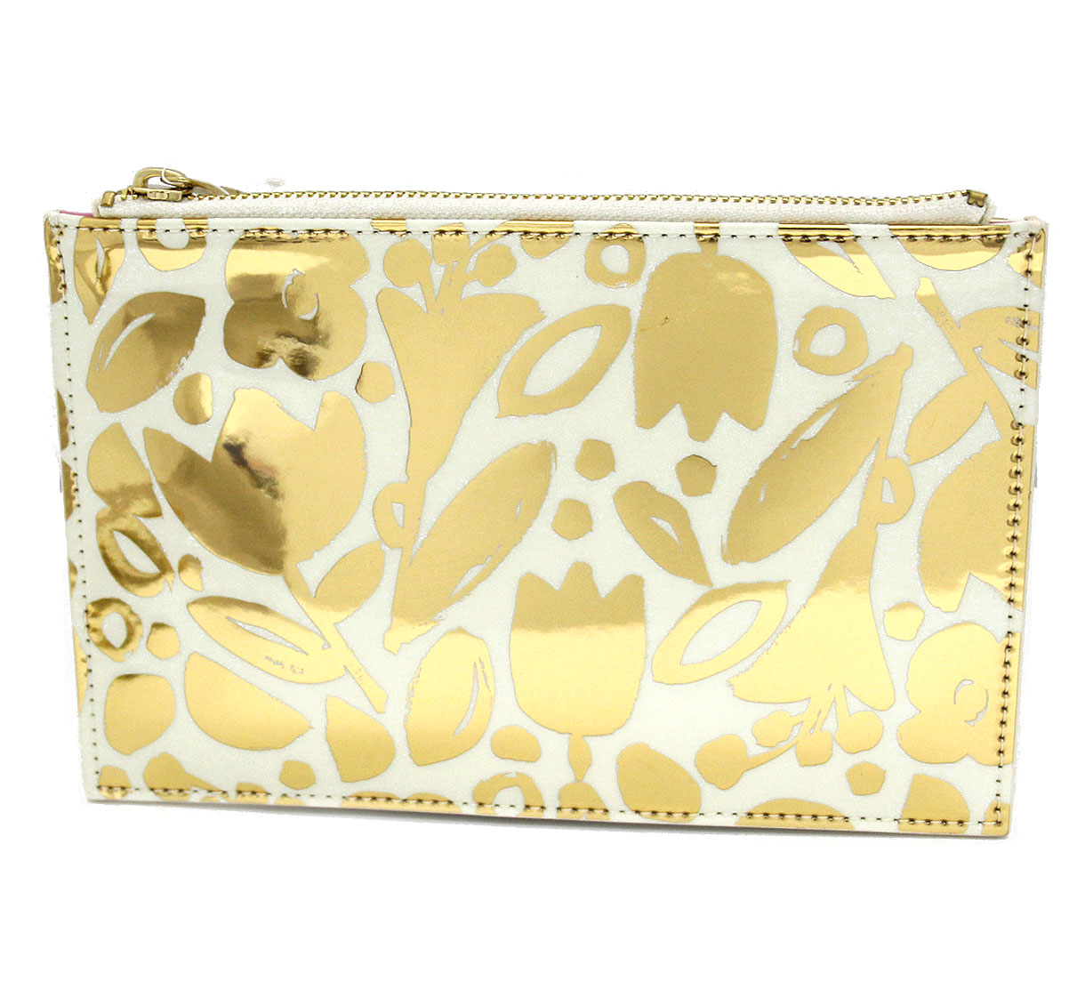 kate spade ケイトスペード 187958 GOLDEN FLORAL ペンシルポーチ ステーショナリ...