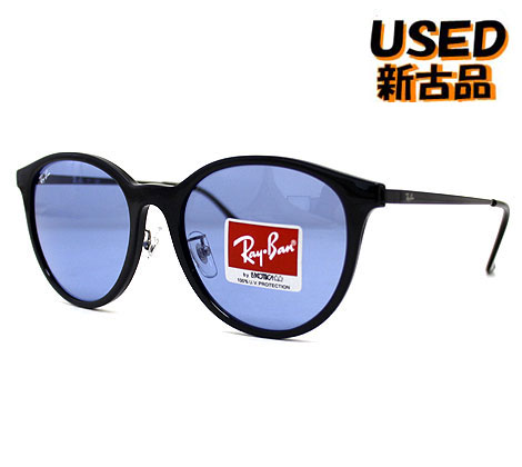 【新古品】 Ray Ban レイバン RB4334D 601/80 サングラス WASHED LENSES ウォッシュド レンズ ブラック ブルー 正規品 店頭展示品 未使用品 USED 【送料無料】