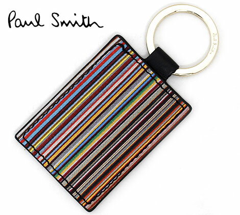 ポールスミス PaulSmith　ポールスミス　M1A 4780 BMULTI 79　メンズ　キーリング　キーホルダー　マルチストライプ×ブラック【送料無料】