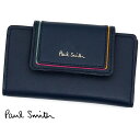 ポールスミス キーケース PaulSmith　ポールスミス BPW081 31　4連キーケース　レディース　牛革 羊革　ネイビー【送料無料】