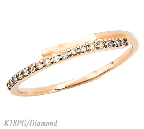 K18PG ダイヤモンド リング 指輪 ピンクゴールド 12号 ジュエリー 宝石 ギフトラッピング無料 SEKINEオリジナル 01470565 