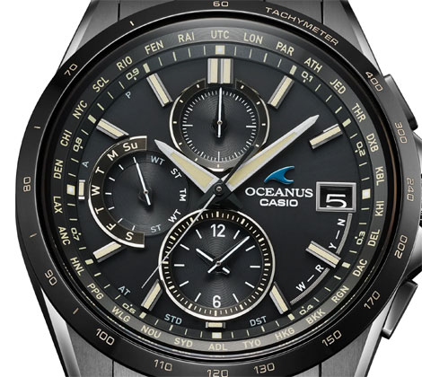 CASIO　OCEANUS　OCW-T2600JB-1AJF　カシオ　オシアナス Classic Line 腕時計 アナログ ソーラー電波 チタン マルチバンド6　ブラック メンズ　男性用 【送料無料】