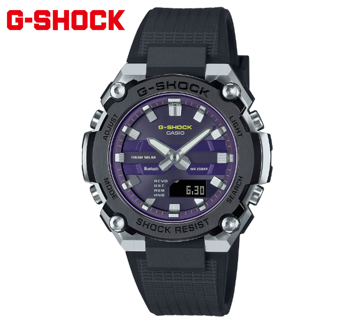 CASIO G-SHOCK GST-B600A-1A6JF カシオ G-STEEL 腕時計 Gスティール 小型 メンズ タフソーラー Bluetooth搭載 ブラック ブルー 【送料無料】