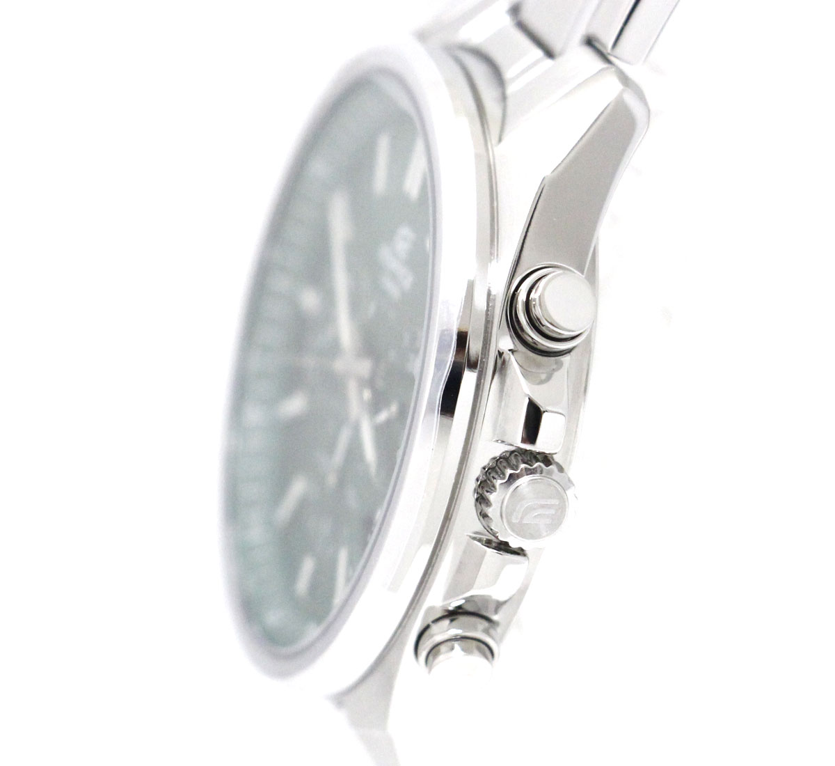 CASIO EDIFICE エディフィス EFV-650DJ-3AJF カシオ 腕時計メンズ 男性用 Standard Chronograph スタンダート クロノグラフ シルバー グリーン文字盤 【送料無料】