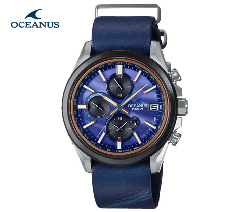 オシアナス 腕時計（メンズ） CASIO OCEANUS OCW-T4000ALE-2AJR カシオ オシアナス Classic Line 腕時計　阿波藍　Bluetooth JAPAN BLUE 替えバンド付 【送料無料】