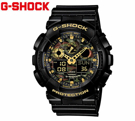 CASIO G-SHOCK GA-100CF-1A9JF カシオ 腕時計 メンズ カモフラ 迷彩 Camouflage Dial Series デジアナ ブラック×迷彩 【送料無料】