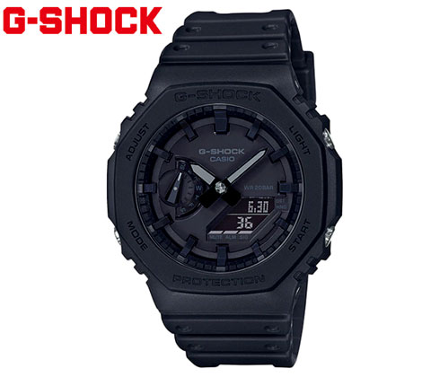 楽天ジュエリーセキネCASIO G-SHOCK GA-2100-1A1JF　カシオ 腕時計　デジタルアナログ オクタゴンベゼル 八角形 カーボンコアガード構造　ブラック 人気商品 【送料無料】