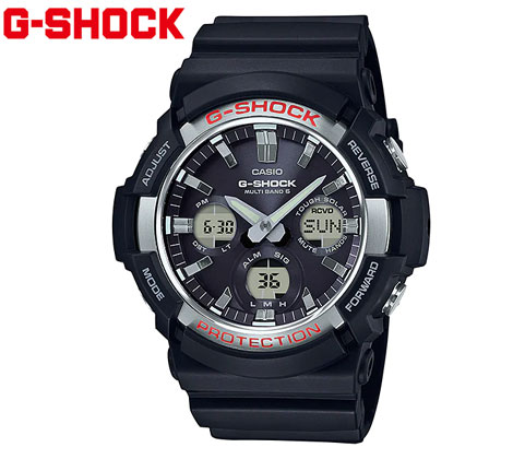CASIO G-SHOCK GAW-100-1AJF カシオ 腕時計 メンズ アナログデジタル デジアナ 電波ソーラー ブラック シルバー【送料無料】