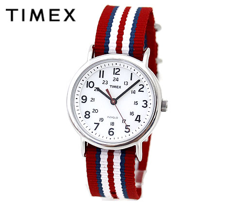 タイメックス TIMEX タイメックス T2N746 腕時計 ウィークエンダー セントラルパーク メンズ レディース ユニセックス レッド×ブルー×ホワイト 【送料無料】