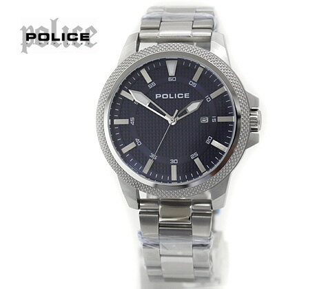 ポリス 腕時計（メンズ） POLICE ポリス 14790JS 腕時計 POLVALIANCE メンズ 男性用 ネイビー×シルバー 訳有り 【送料無料】