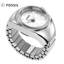 FOSSIL フォッシル ES5245 WATCH RING ウォッチリング 二針シルバー ステンレス 時計 ラウンド フリーサイズ 正規品 新品 ケース付 【送料無料】(2)
