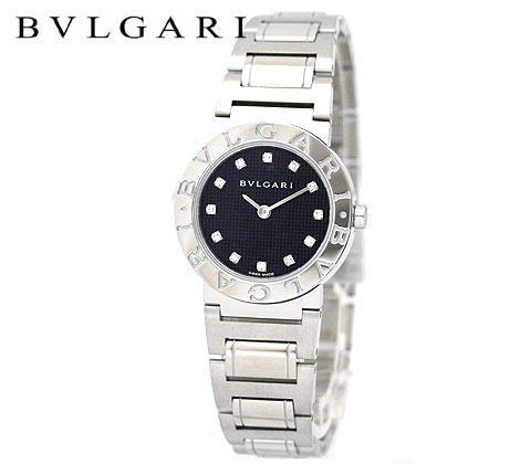 ブルガリ ブルガリブルガリ 腕時計（レディース） BVLGARI ブルガリ BB26BSS/12 ブルガリ ブルガリ 26MM レディース ウォッチ　腕時計 アナログ クォーツ シルバー ブラック文字盤 ギフト プレゼント 専用BOX 【送料無料】