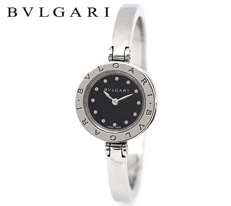 ビーゼロワン BVLGARI ブルガリ BZ23BSS.S B-zero1 ビーゼロワン 23MM レディース ウォッチ　腕時計 バングル アナログ クォーツ シルバー ブラック文字盤 ギフト プレゼント 専用BOX 【送料無料】