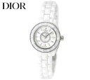 ディオール 腕時計 DIOR CD1221E2C002 ディオール8　DIOR VIII オンユイット 腕時計 28MM ウォッチ レディース クオーツ ダイヤ入り シェル文字盤 セラミック ホワイト 【送料無料】