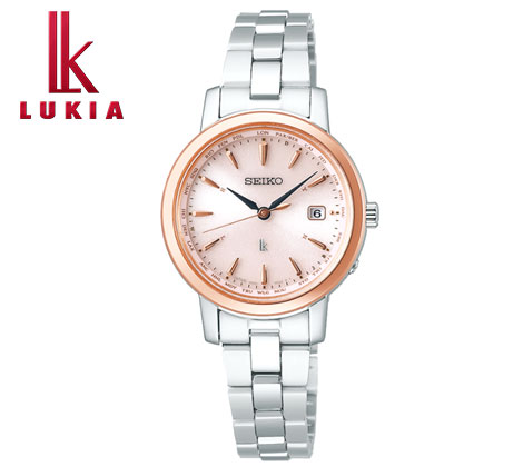 SEIKO LUKIA SSVV074 セイコー ルキア Standard Collection スタンダードコレクション レディース 女性用 腕時計 ソーラー電波 ラウンド型 シルバー ピンク文字盤 在庫処分 【送料無料】