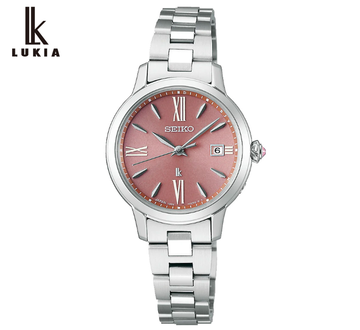 SEIKO LUKIA SSVW219 セイコー ルキア LUKIA Grow レディース 女性用 腕時計 電波ソーラー ラウンド型 シルバー ピンク文字盤 ギフト プレゼント 【送料無料】