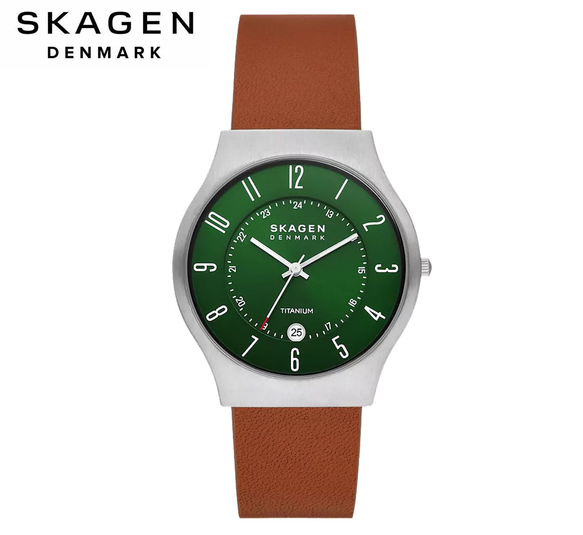 【新品】SKAGEN 三針デイト ミッドナイトレザーウォッチ 【新品】SKAGEN 三針デイト ミッドナイトレザーウォッチ