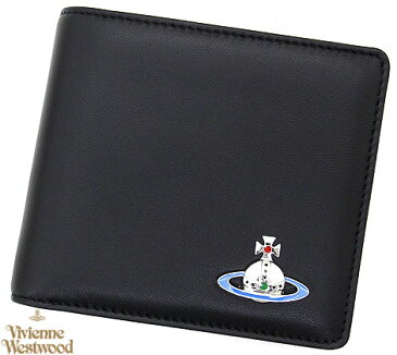 VivienneWestwood ヴィヴィアンウエストウッド 51010009 40564 N409 EMMA BILLFOLD 小銭入れ付 二つ折り財布 BLACK ブラック【送料無料】