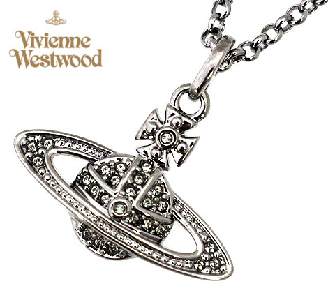 ヴィヴィアンウエストウッド ネックレス（レディース） VivienneWestwood ヴィヴィアンウエストウッド 63020086 S108 アクセサリー mini bas relief ミニバスレリーフ　オーブ ペンダント ネックレス ガンメタル【送料無料】