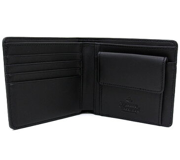 VivienneWestwood ヴィヴィアンウエストウッド 51010009 40564 N409 EMMA BILLFOLD 小銭入れ付 二つ折り財布 BLACK ブラック【送料無料】