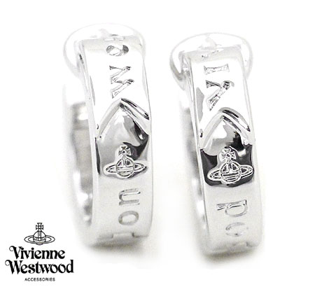 VivienneWestwood　ヴィヴィアンウエストウッド　62030032 02P019　ピアス フープピアス　アクセサリー　BOBBY ボビー バックル　シルバー