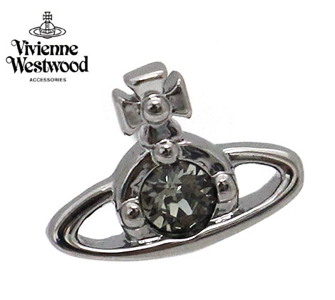 VivienneWestwood ヴィヴィアンウエストウッド 62010086 S108 ピアス NANO SOLITAIRE シングル ポストピアス アクセサリー 片耳用 ナノソリティア ガンメタル 【送料無料】