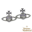 ヴィヴィアン・ウエストウッド ピアス（レディース） VivienneWestwood　ヴィヴィアンウエストウッド　62010029 02W287　ピアス　アクセサリー　メイフェア MAYFAIR BAS RELIEF　シルバー×パープル【送料無料】