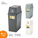 スタッキングペール45L LFS-761BR/LFS-761GR/LFS-761WH 【同梱不可/返品不可/キャンセル不可商品】ゴミ箱/ごみ箱/おしゃれなふた付きスリムダストボックス/3色3分別対応大型45Lクラス/東谷LF/インテリア雑貨家具【BR・WHは入荷予定未定】