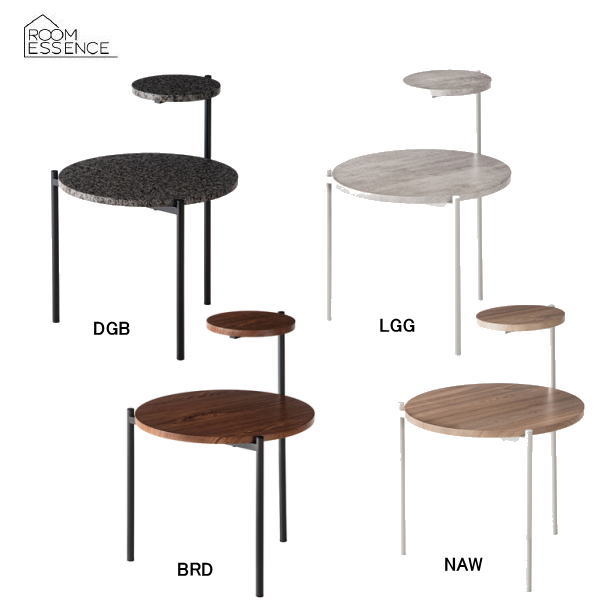 Rakuten - サイドテーブル PT-205DGB PT-205LGG PT-205BRD PT-205NAW 【条件付送料無料 同梱不可 返品不可 キャンセル不可商品】スチール サイドテーブル 東谷LF インテリア雑貨家具