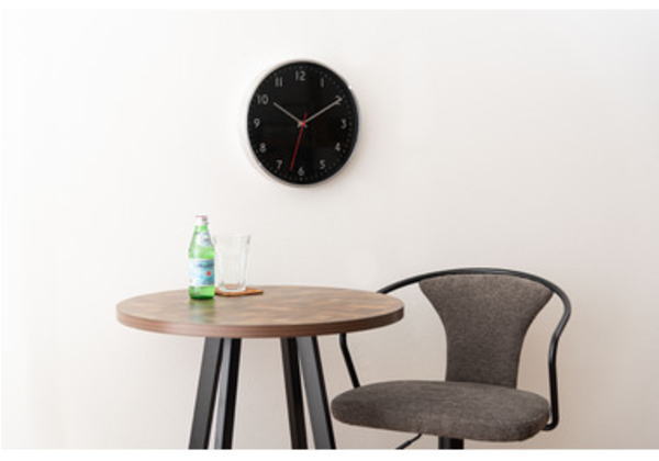 ウォールクロック CLK-203BK CLK-203SV 【条件付送料無料 同梱不可 返品不可 キャンセル不可商品】時計 けい おしゃれ 静音 壁時計 東谷LF インテリア雑貨家具