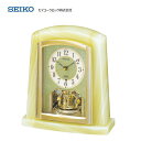 からくり時計 セイコー(SEIKO) 電波置き時計 BY223M 【条件付送料無料】 おしゃれな電波時計/電波置時計/贈答品・贈り物/プレゼント・ギフト/お祝い返し/お返し/新築祝い/オニキス製枠/回転飾り・からくり時計・アミューズ時計